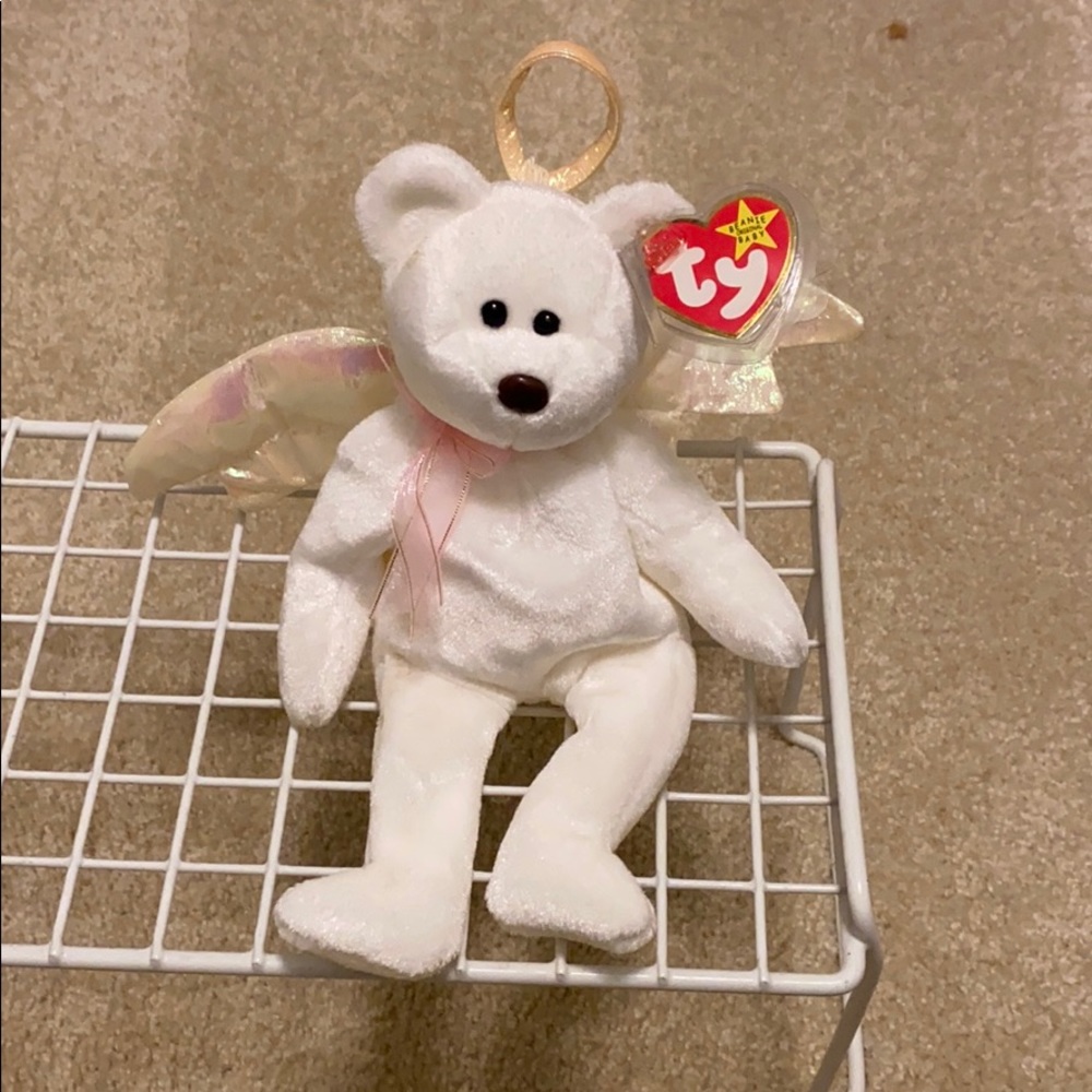 Extremely Rare Halo Beanie Baby Brown Nose
